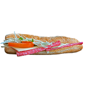 Baguette Double Cheese Salami