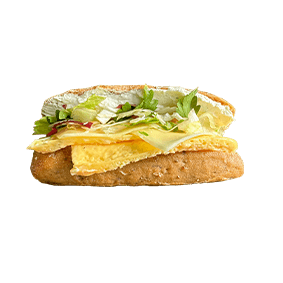 Dinkel Ciabatta Cheese & Egg