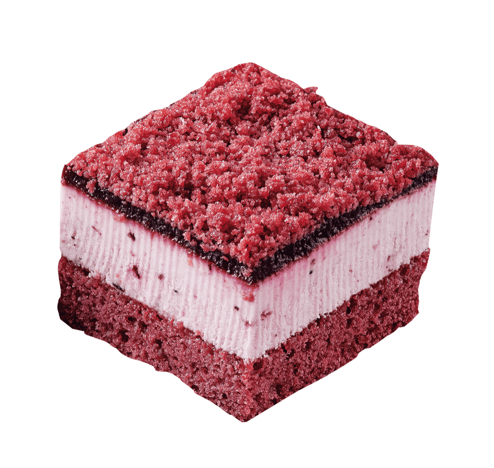 Blueberry Red Velvet Slice